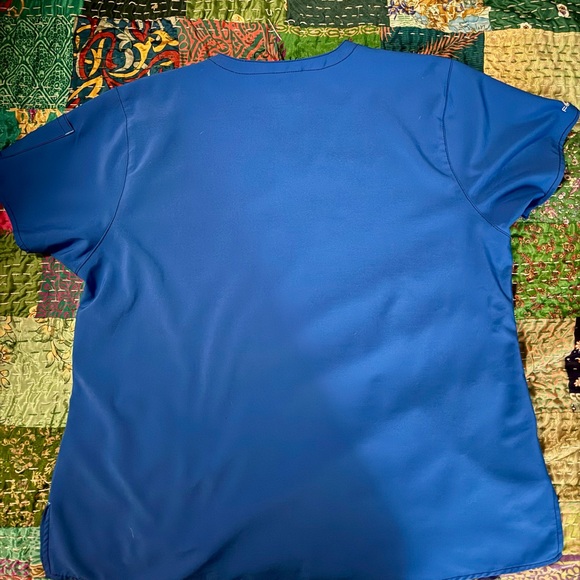 Carhartt Force Royal Blue Modern Fit Scrub Top XL - Picture 5 of 5